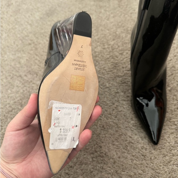 🆕 stuart weitzman lucite 100 wedge bootie - Picture 5 of 8